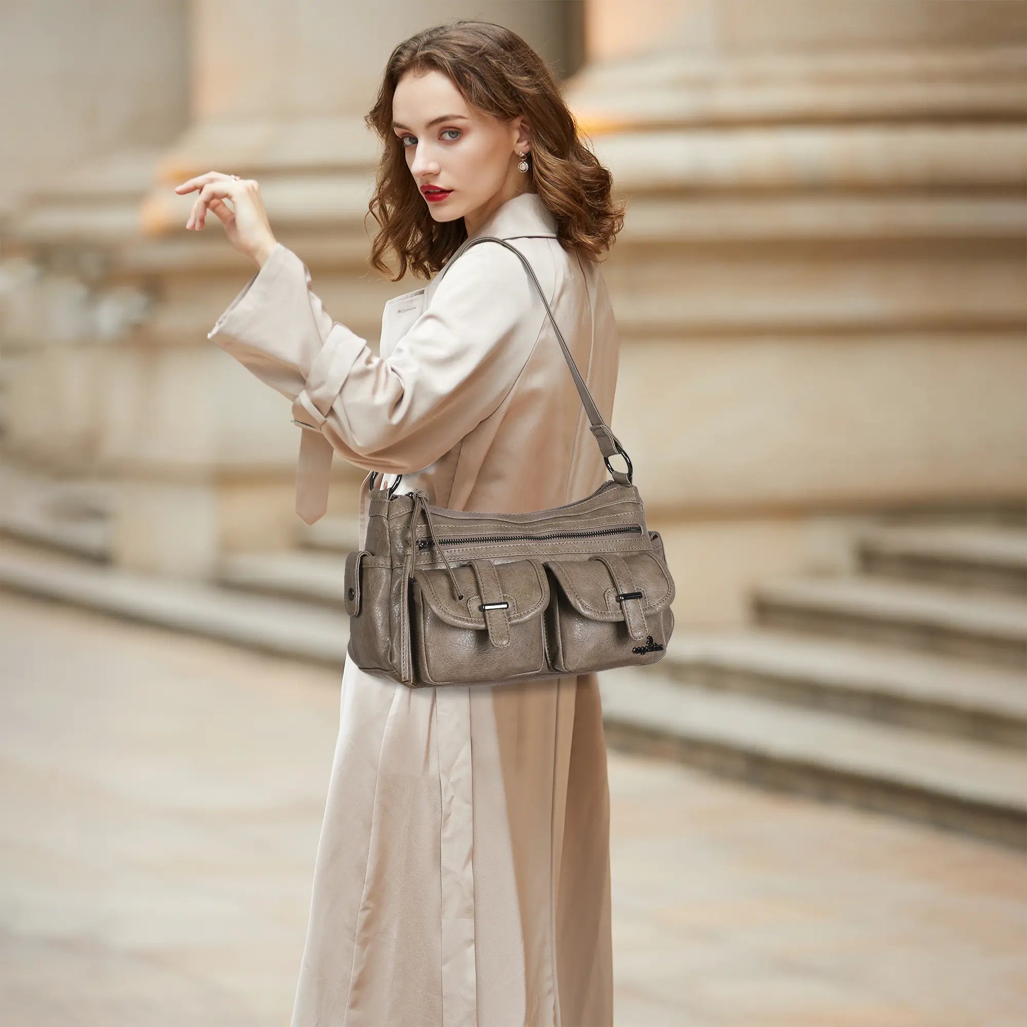 Simple personality crossbody  purse shoulder bag  handbags