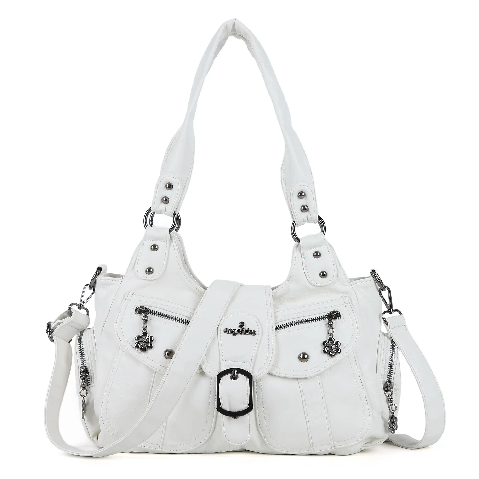 Women's retro fashion multi-compartment large capacity hobo bag | angel kiss bag