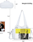 Tote retro solid color spacious unique texture wandering bag-Angelkiss Bag
