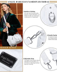 Tote retro solid color spacious unique texture wandering bag-Angelkiss Bag