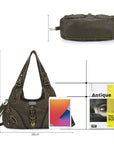 Hobo style retro shoulder purse-Angelkiss Bag