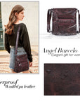 Women's washed tie-dye vintage crossbody bag-Angelkiss Bag