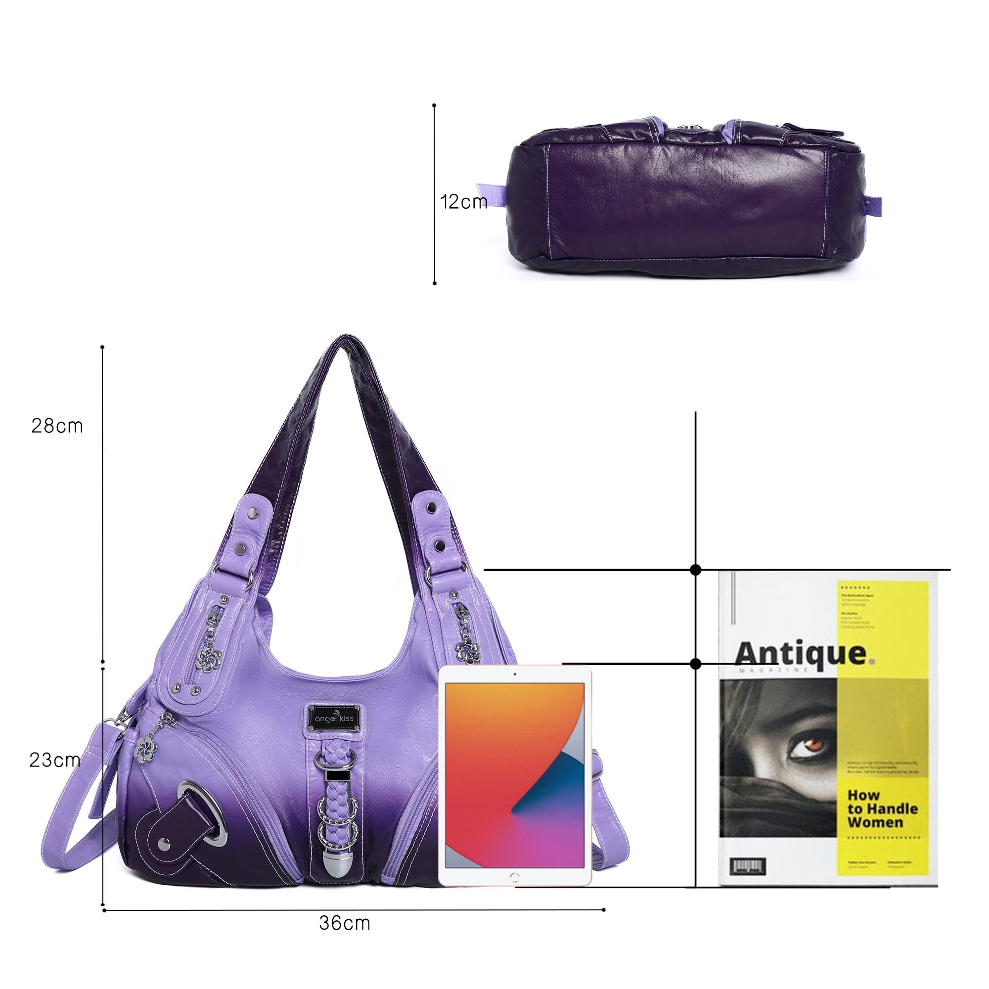 Hobo tie-dye roomy Shoulder Handbag-Angelkiss Bag