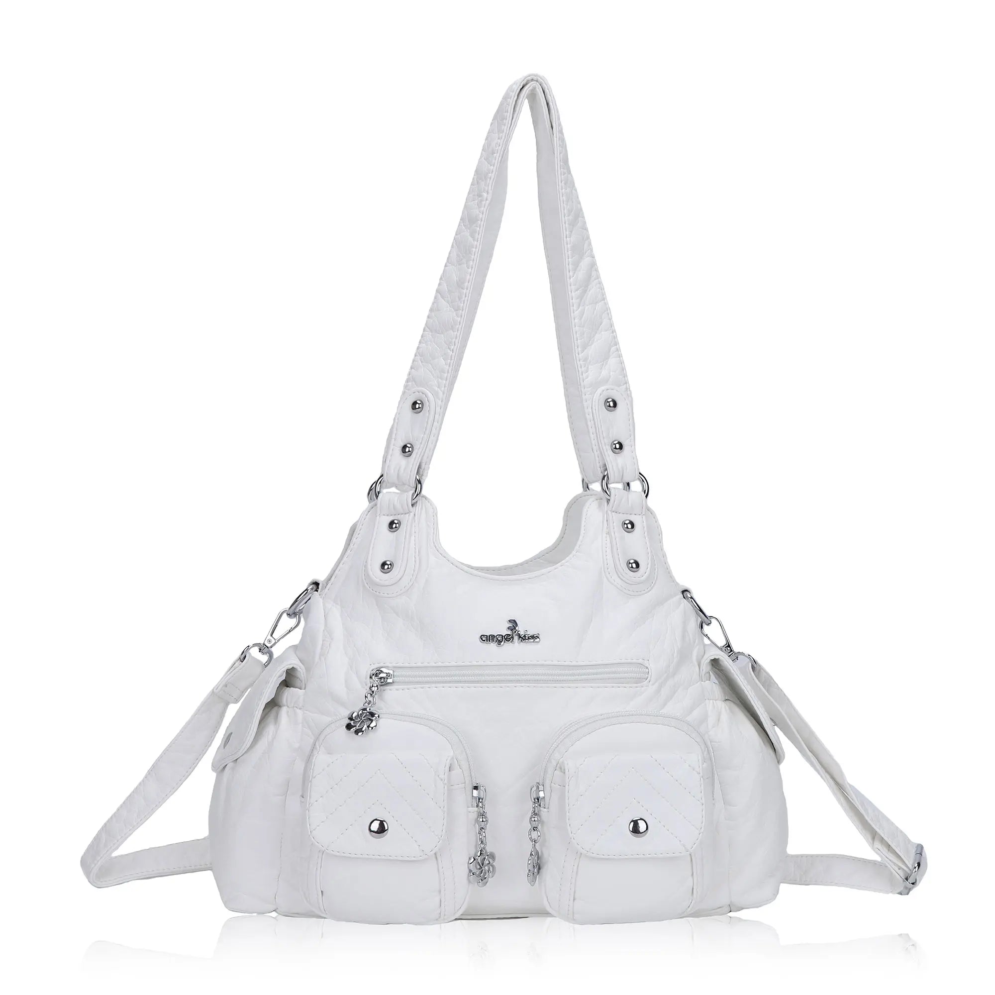 AngelKiss Tie-Dye Artistic Handbag with Crossbody Strap