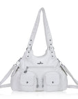AngelKiss Tie-Dye Artistic Handbag with Crossbody Strap