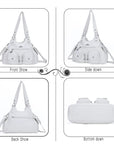AngelKiss Tie-Dye Artistic Handbag with Crossbody Strap