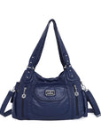 Women handbag with High Quality Washed PU Multi Purpose tote bag-Angelkiss Bag