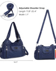 Women handbag with High Quality Washed PU Multi Purpose tote bag-Angelkiss Bag
