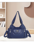 Women handbag with High Quality Washed PU Multi Purpose tote bag-Angelkiss Bag