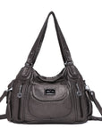 Women handbag with High Quality Washed PU and Multi-pack-Angelkiss Bag