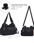 Women handbag with High Quality Washed PU and Multi-pack-Angelkiss Bag