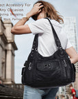 Women handbag with High Quality Washed PU and Multi-pack-Angelkiss Bag