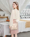 Woman‘s denim vintage crossbody bag