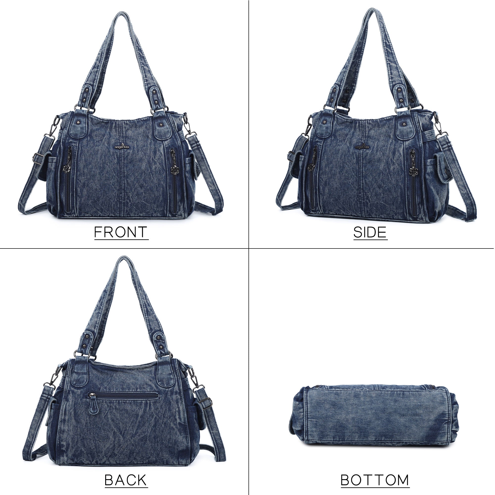 Angel Kiss Ladies vintage denim handbag-Angelkiss Bag
