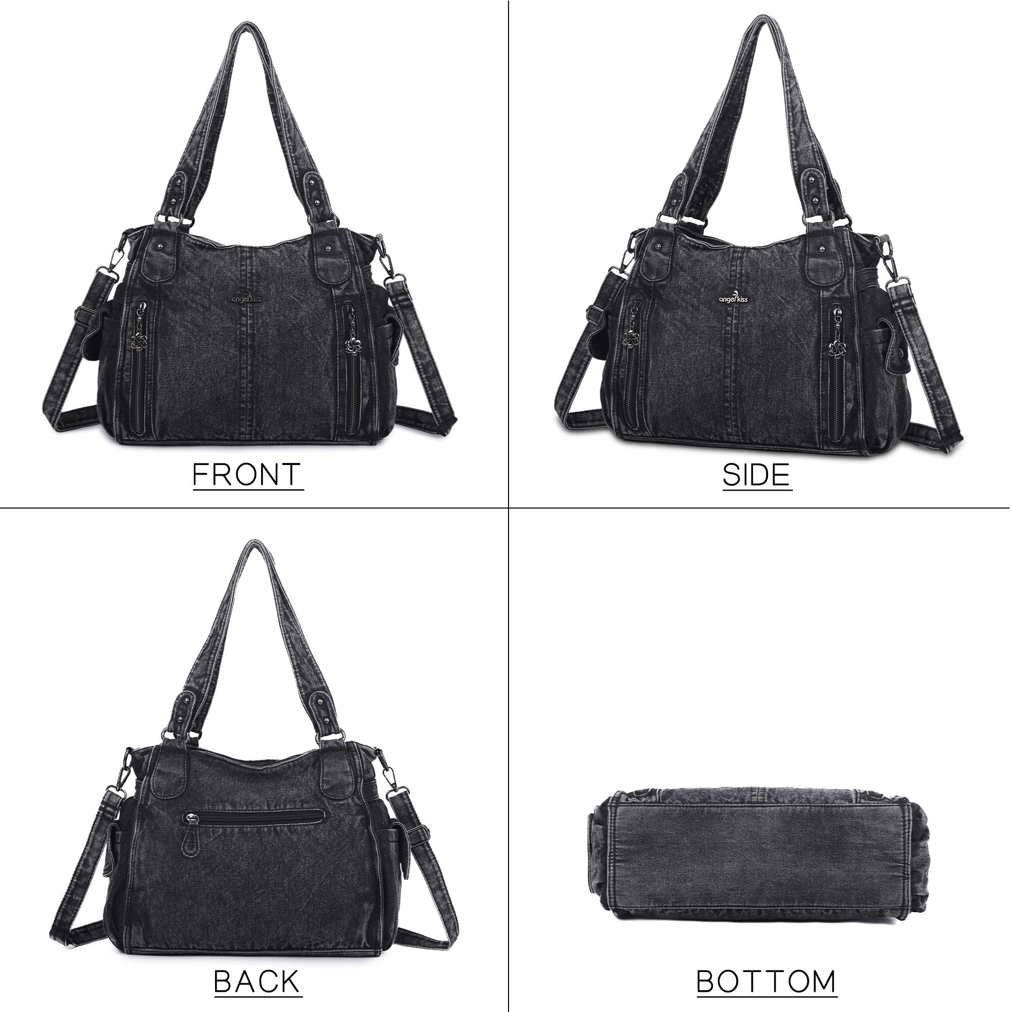 Angel Kiss Ladies vintage denim handbag-Angelkiss Bag
