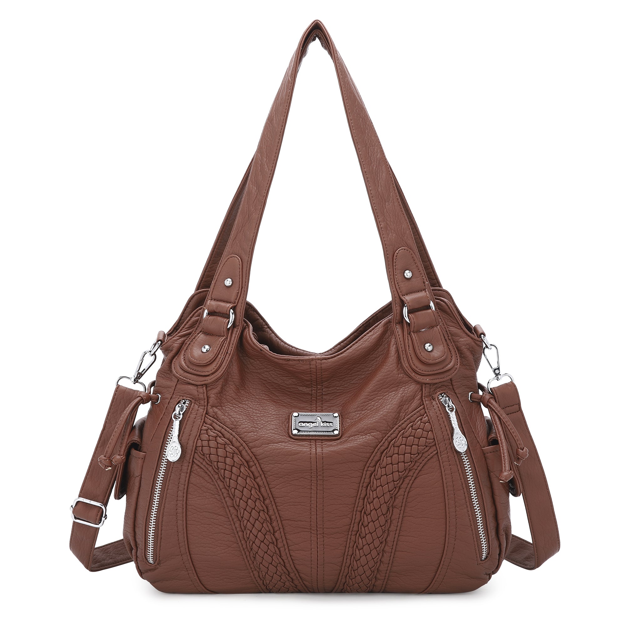washed Large capacity Daily women Waterproof unique hobo handbag-Angelkiss Bag