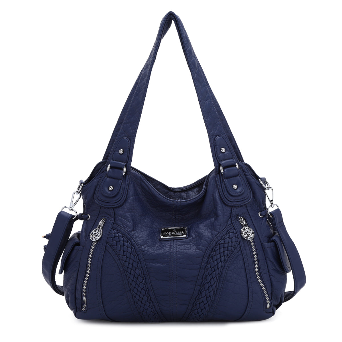 washed Large capacity Daily women Waterproof unique hobo handbag-Angelkiss Bag