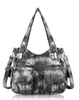 Washed Leather Hobobags Women Shoulder Bags-Angelkiss Bag
