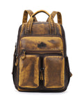 Retro large capacity stylish comfortable durable backpack-Angelkiss Bag