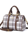 Women's washed pu leather, plaid handbag/crossbody bag-Angelkiss Bag