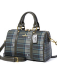 Women's washed pu leather, plaid handbag/crossbody bag-Angelkiss Bag