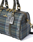 Women's washed pu leather, plaid handbag/crossbody bag-Angelkiss Bag