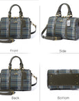Women's washed pu leather, plaid handbag/crossbody bag-Angelkiss Bag