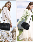 Women's washed pu leather, tote/crossbody bag-Angelkiss Bag