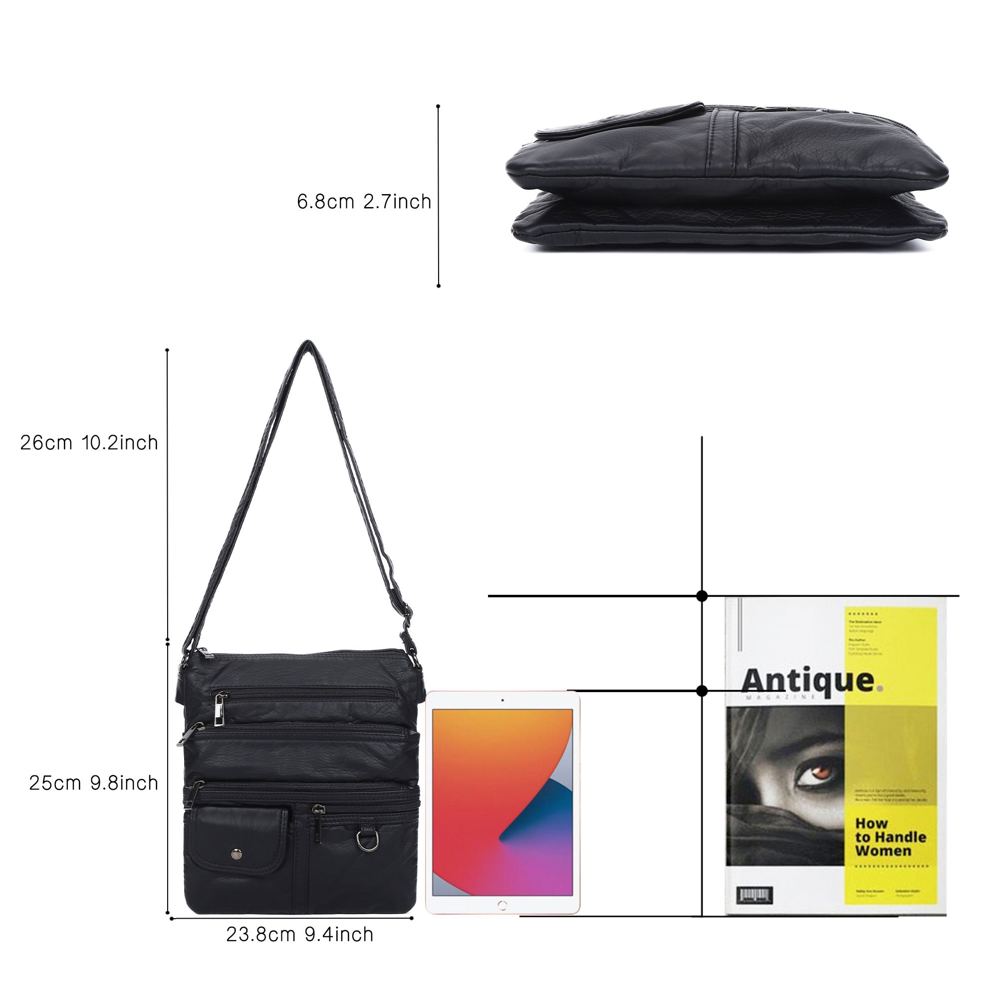 Small Retro Crossbody Pocket Purse-Angelkiss Bag