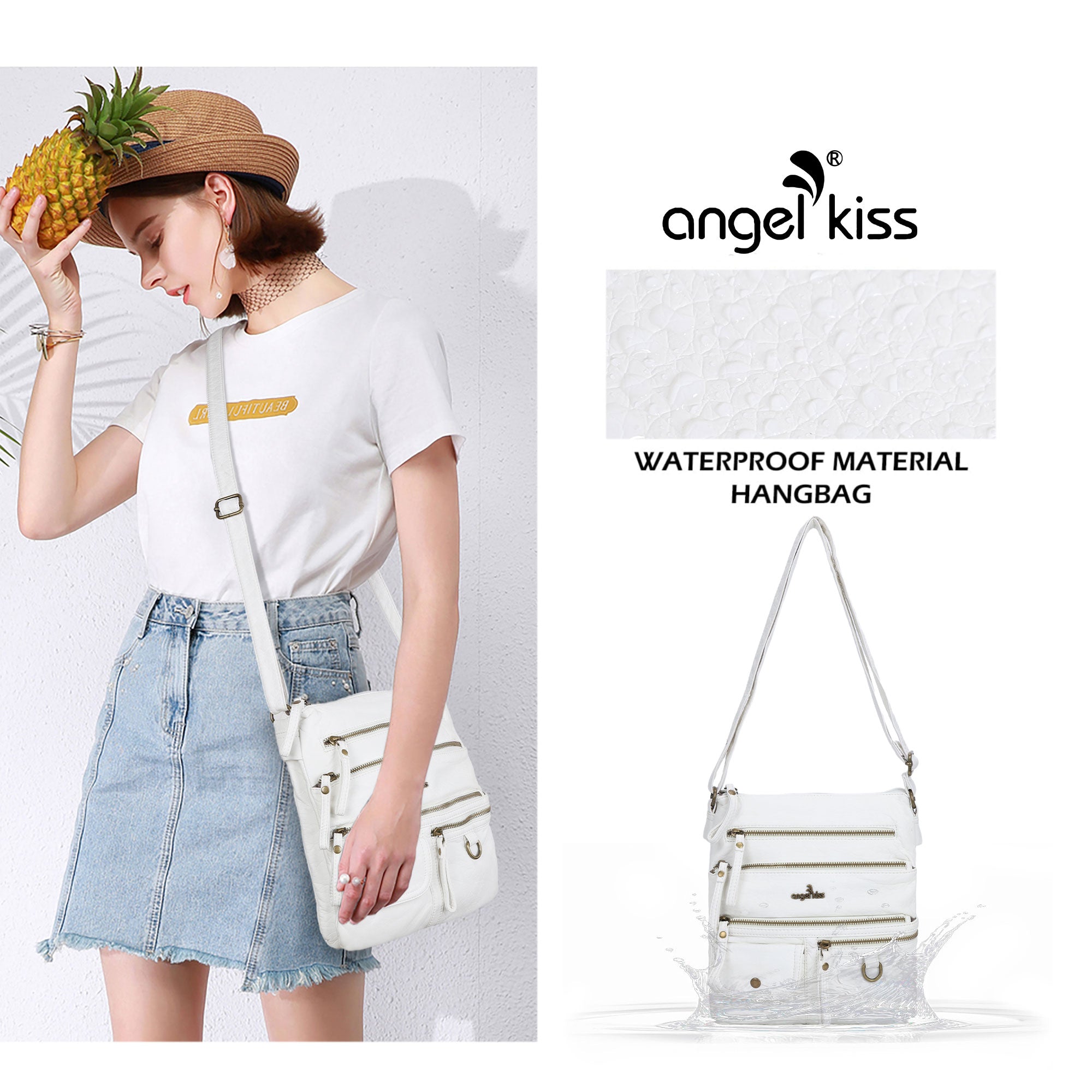 Small Retro Crossbody Pocket Purse-Angelkiss Bag