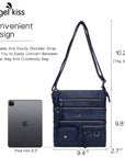 Vintage solid color fashion crossbody bag-Angelkiss Bag