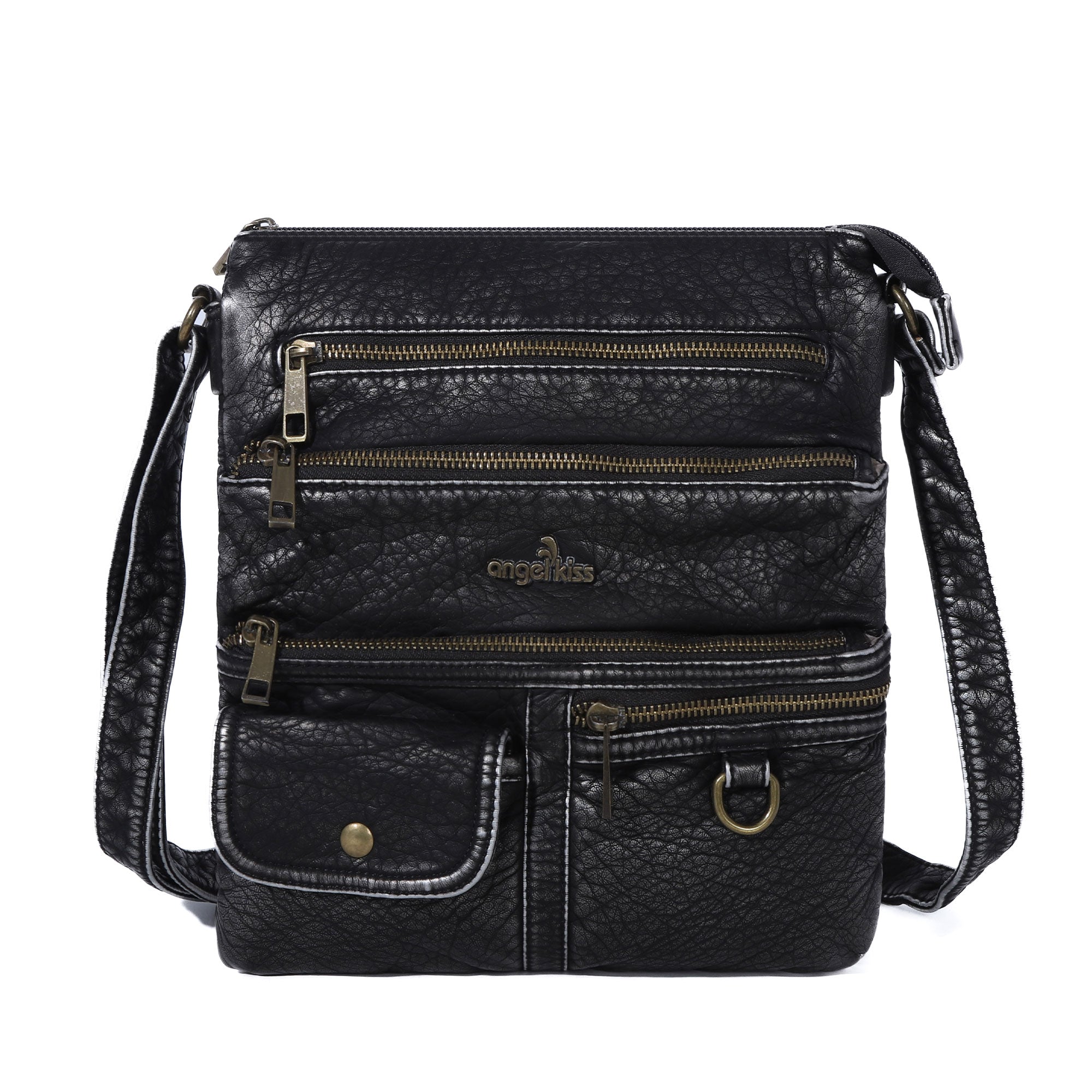 Vintage solid color fashion crossbody bag-Angelkiss Bag