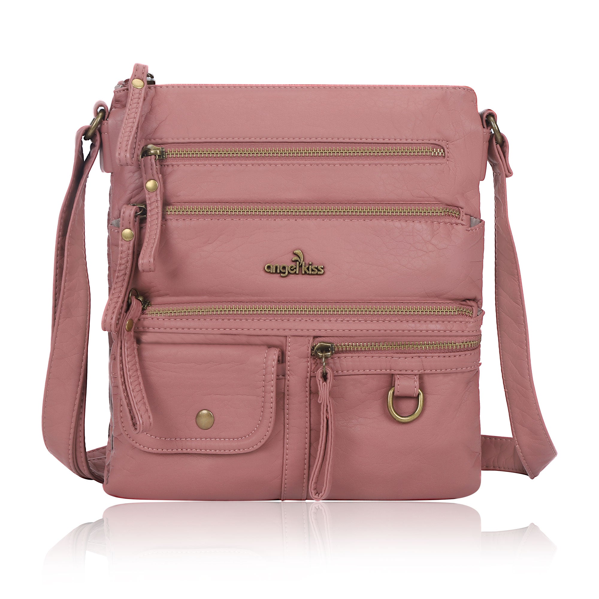 Vintage Solid Color Fashion Crossbody Bag - Angel Kiss Bag
