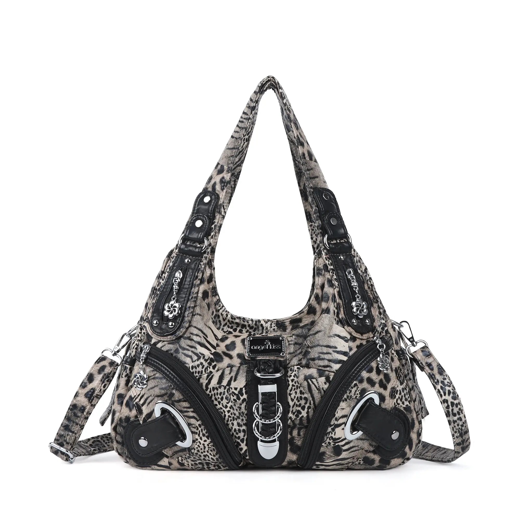 Angelkiss Sac Hobo Cuir Synthétique Grand Format - Épaule Bandoulière Femme Élégant