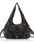 Hobo Bum Shoulder Bag, wash nylon leopard multi-purpose design shoulder bag