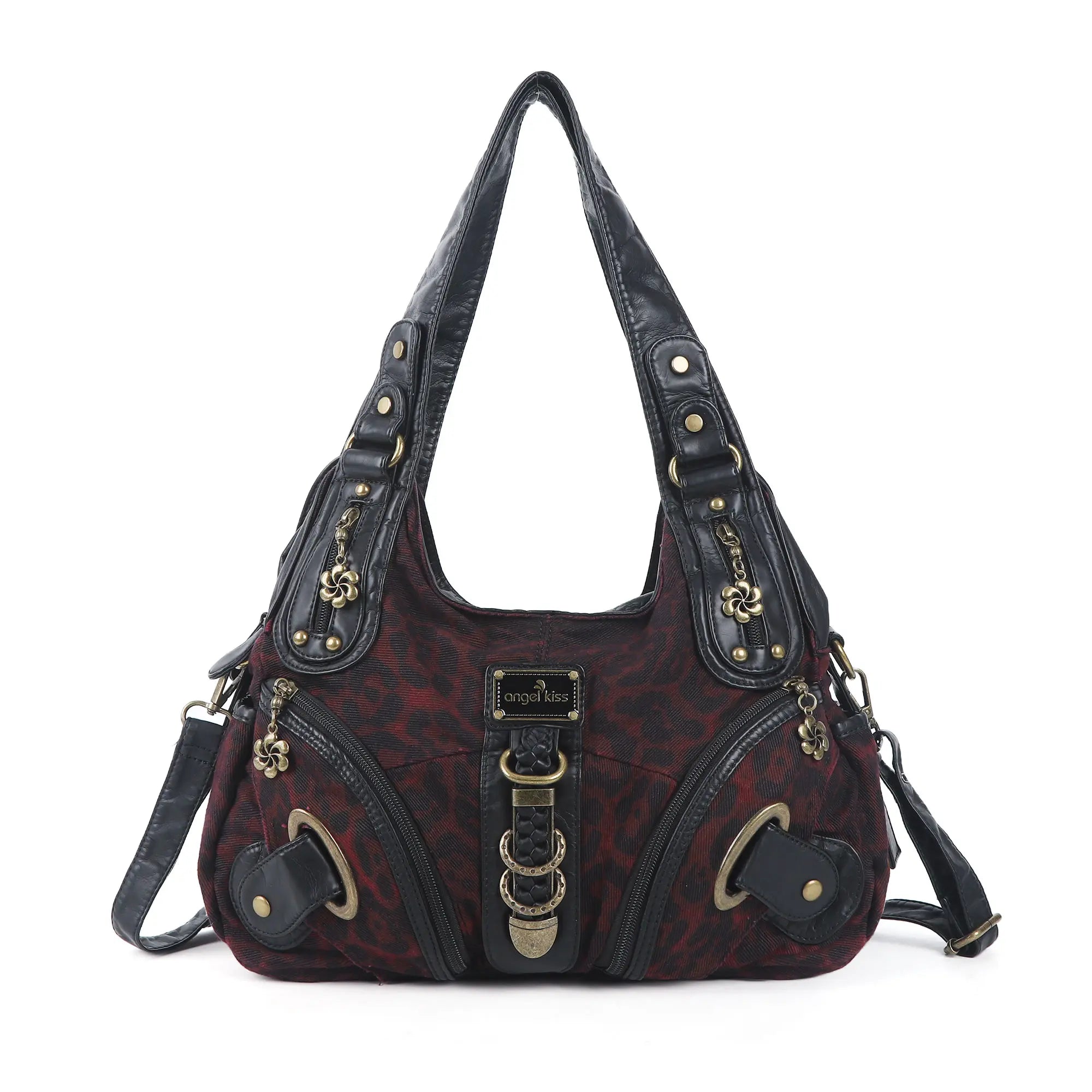 Hobo Bum Shoulder Bag, wash nylon leopard multi-purpose design shoulder bag