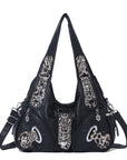 Hobo Bum Shoulder Bag, wash nylon leopard multi-purpose design shoulder bag
