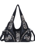 Hobo Bum Shoulder Bag, wash nylon leopard multi-purpose design shoulder bag