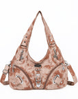 Hobo denim Comfort Adjustability Shoulder Handbag-Angelkiss Bag