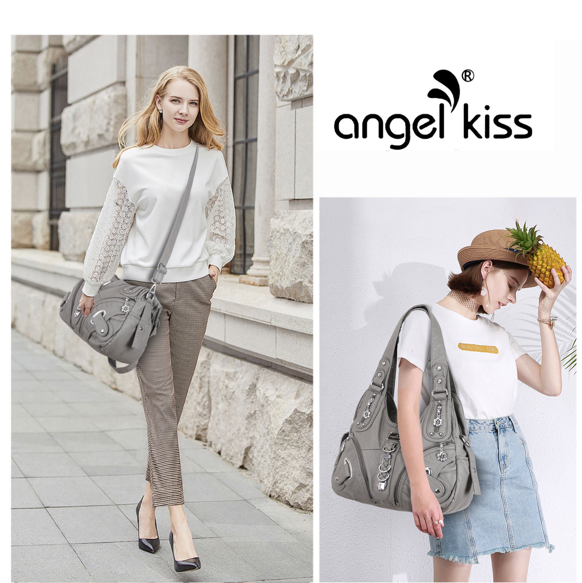 Hobo Shoulder Handbag Purse-Angelkiss Bag