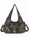 Hobo denim Comfort Adjustability Shoulder Handbag-Angelkiss Bag