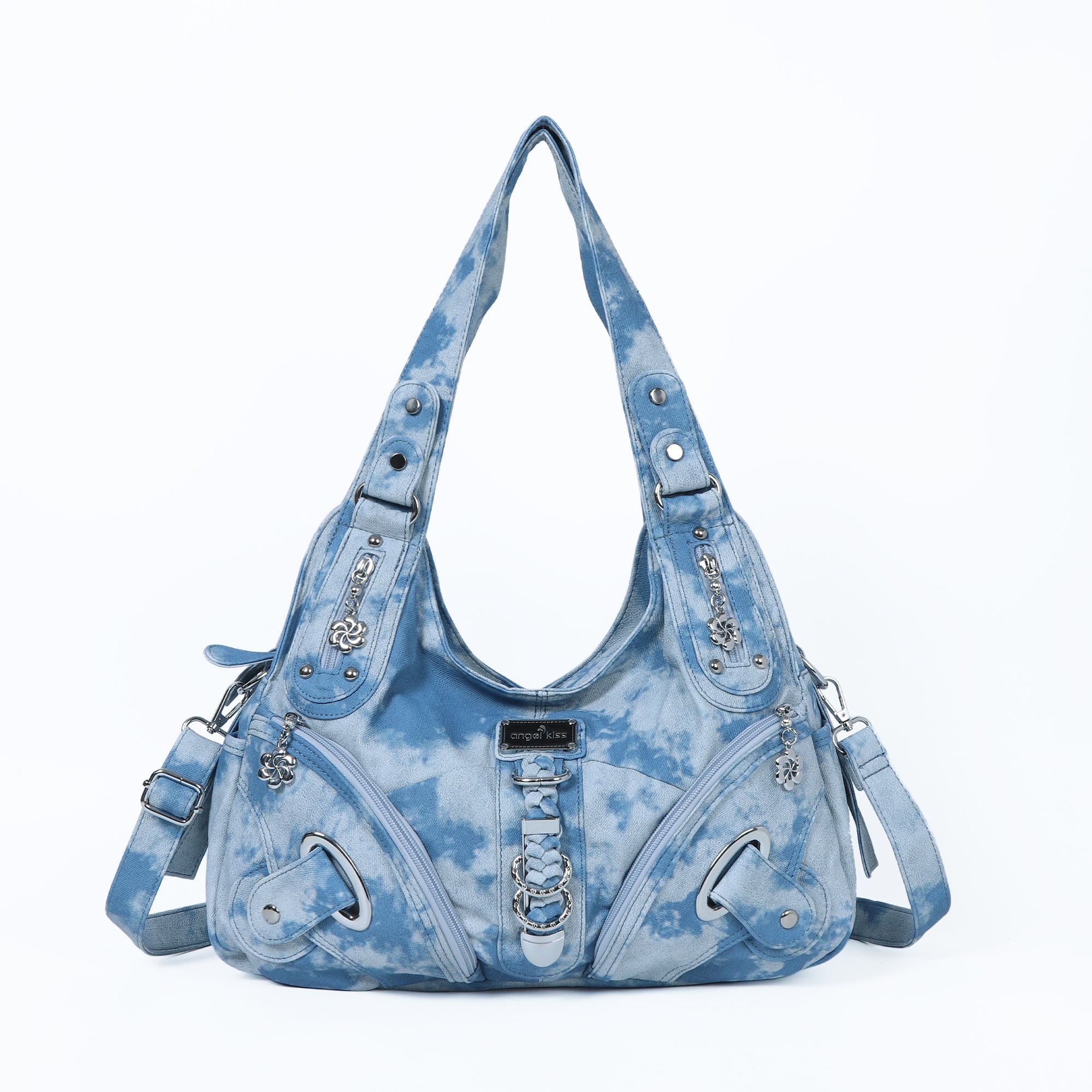 Hobo denim  Comfort  Adjustability Shoulder Handbag-Angelkiss Bag