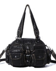 Washed Leather Multi Purpose Design Unique design Crossbody Bag