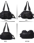 Washed Leather Multi Purpose Design Unique design Crossbody Bag