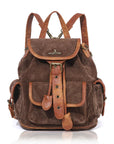 Washed Corduroy Convertible Backpack | Vintage Classic Style · Minimalist Practical Design