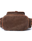 Washed Corduroy Convertible Backpack | Vintage Classic Style · Minimalist Practical Design