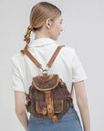 Washed Corduroy Convertible Backpack | Vintage Classic Style · Minimalist Practical Design