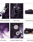 Women handbag with High Quality Washed PU and Multilayer separation