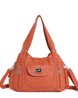 Women handbag with High Quality Washed PU and Multi-pack-Angelkiss Bag