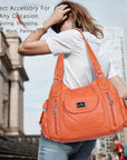 Women handbag with High Quality Washed PU and Multi-pack-Angelkiss Bag